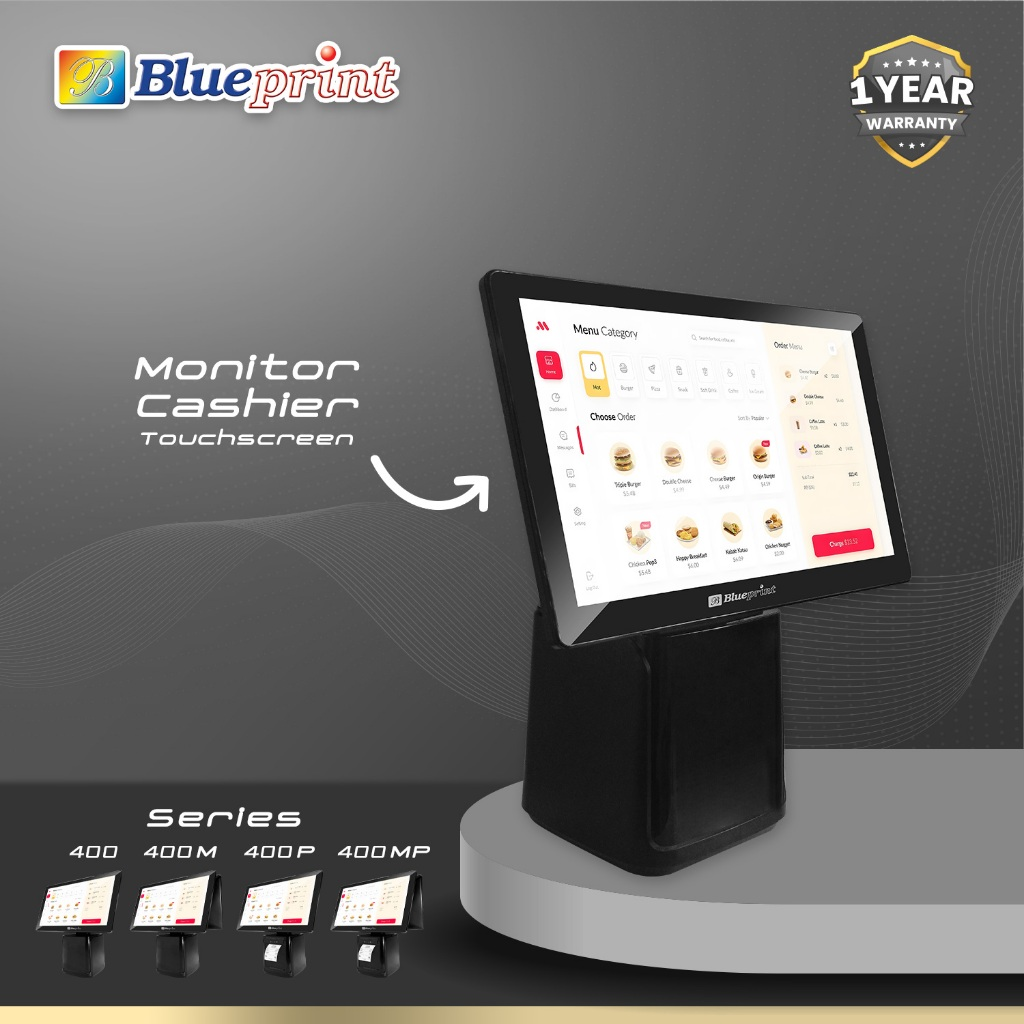 Mesin Kasir All in One / TPOS 400 BLUEPRINT - Android | Touch Screen 15.6" | 4GB/64GB - Gambar 4
