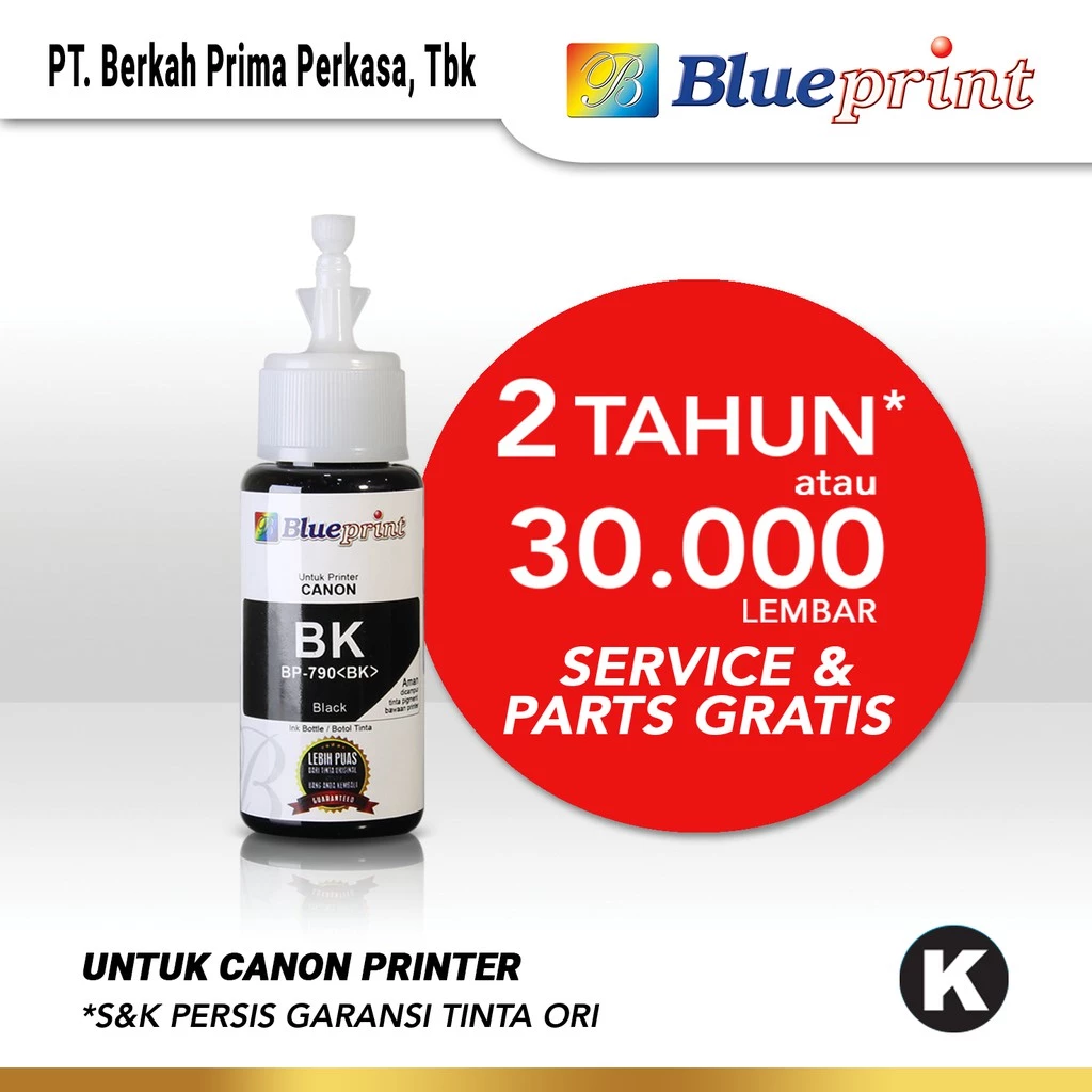 Tinta Canon BLUEPRINT For Printer Canon 70ml Black - Hitam