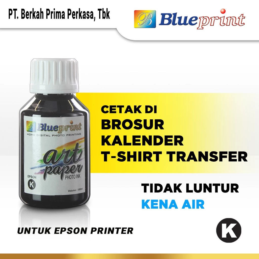 Tinta Art Paper Epson BLUEPRINT Refill For Printer Epson 100 ML - Black