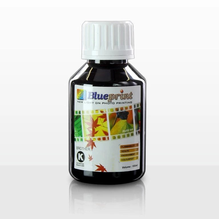 Tinta Brother BLUEPRINT Refill for Printer Brother 100ml Black - Hitam - Gambar 2