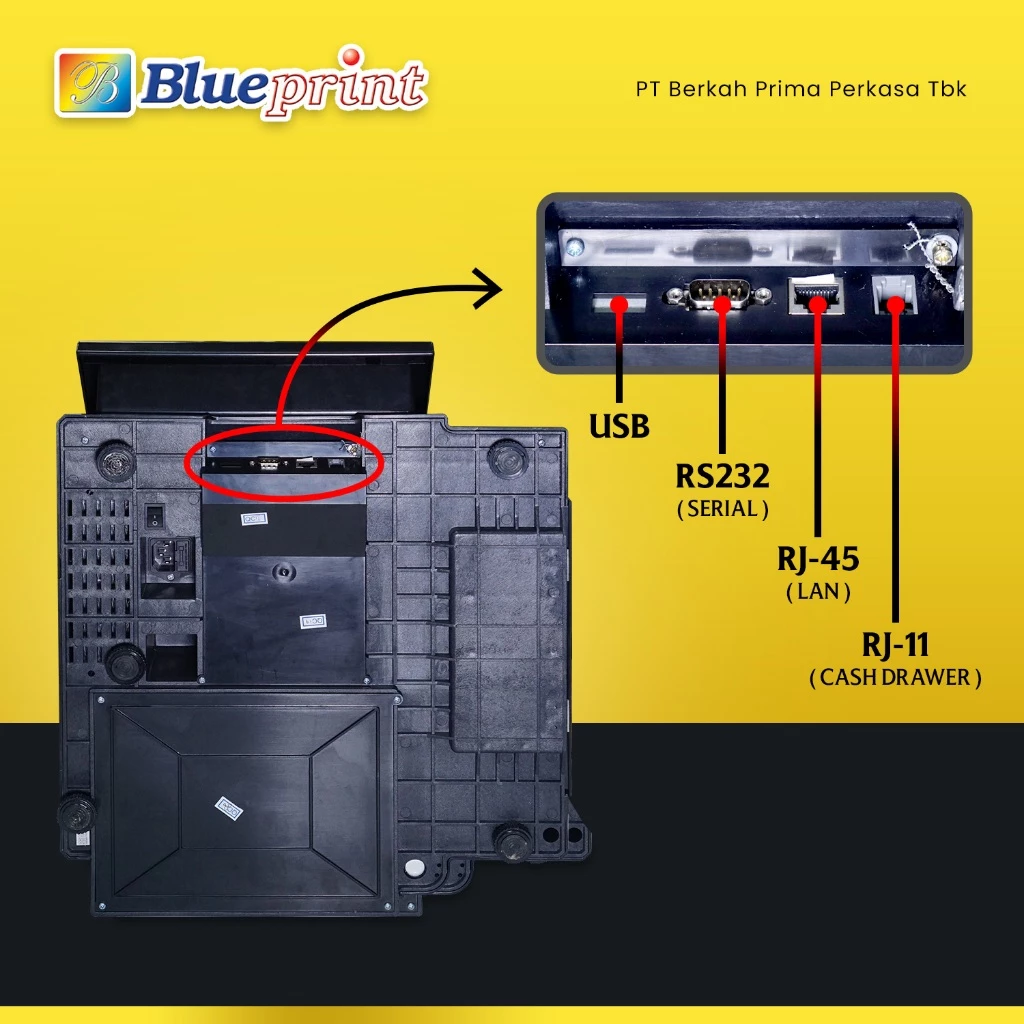 Timbangan Digital Buah Sayur Print Label Harga BLUEPRINT BP-SM100 | Kapasitas 30kg - Gambar 5