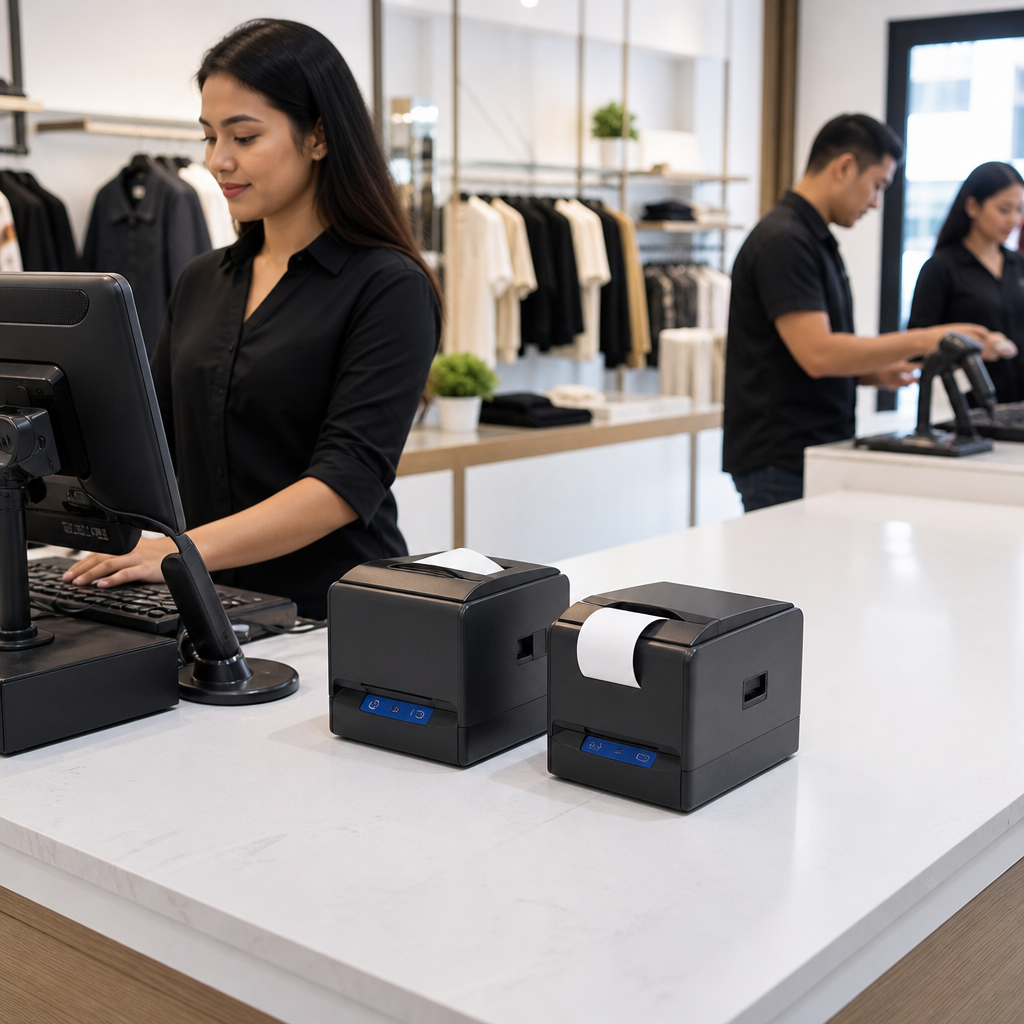 Perbandingan printer thermal kasir 58 mm dan 80 mm dalam komposisi featured