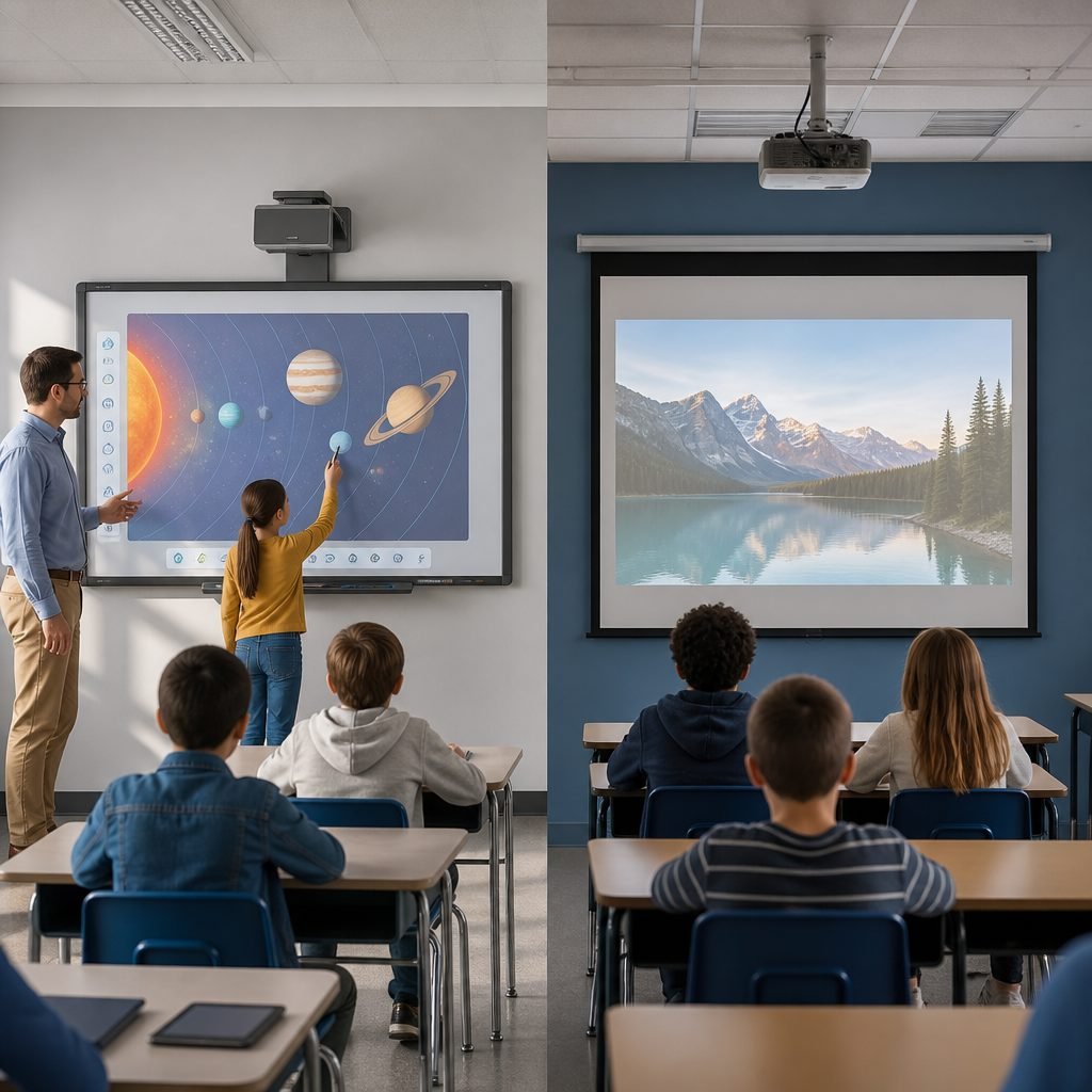 Perbedaan Smart Board dan Proyektor untuk Ruang Kelas Modern