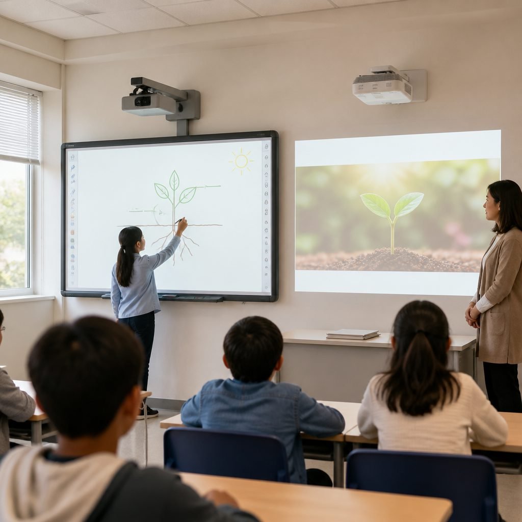Perbedaan Smart Board dan Proyektor untuk Ruang Kelas Modern