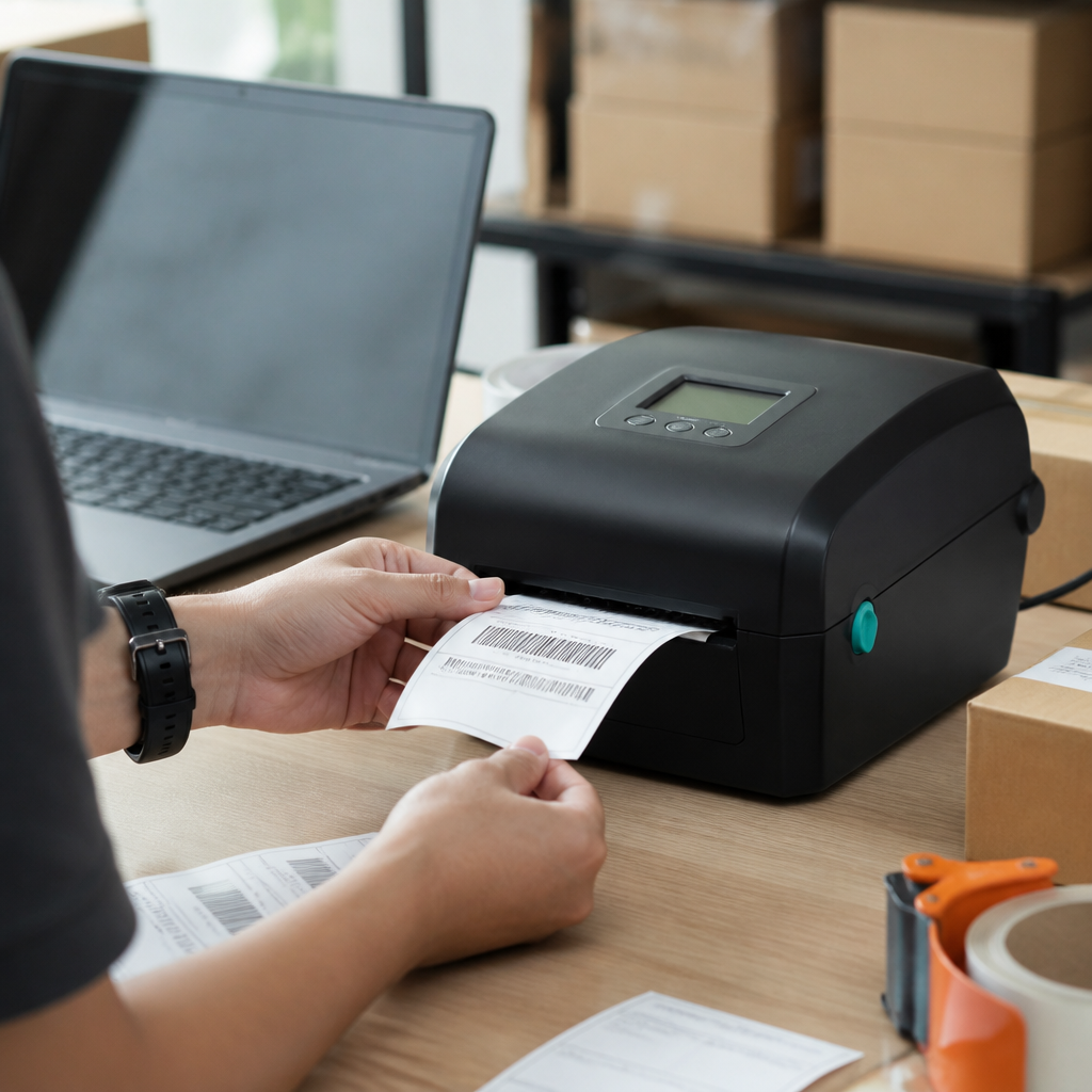 Printer label Blueprint untuk mencetak label bisnis online